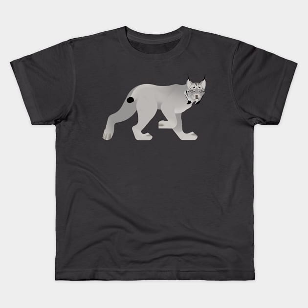 Canada lynx Kids T-Shirt by Aline Eg